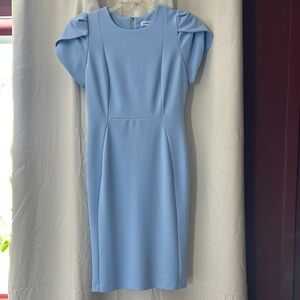 Calvin Klein Sky Blue Short Sleeve Dress
